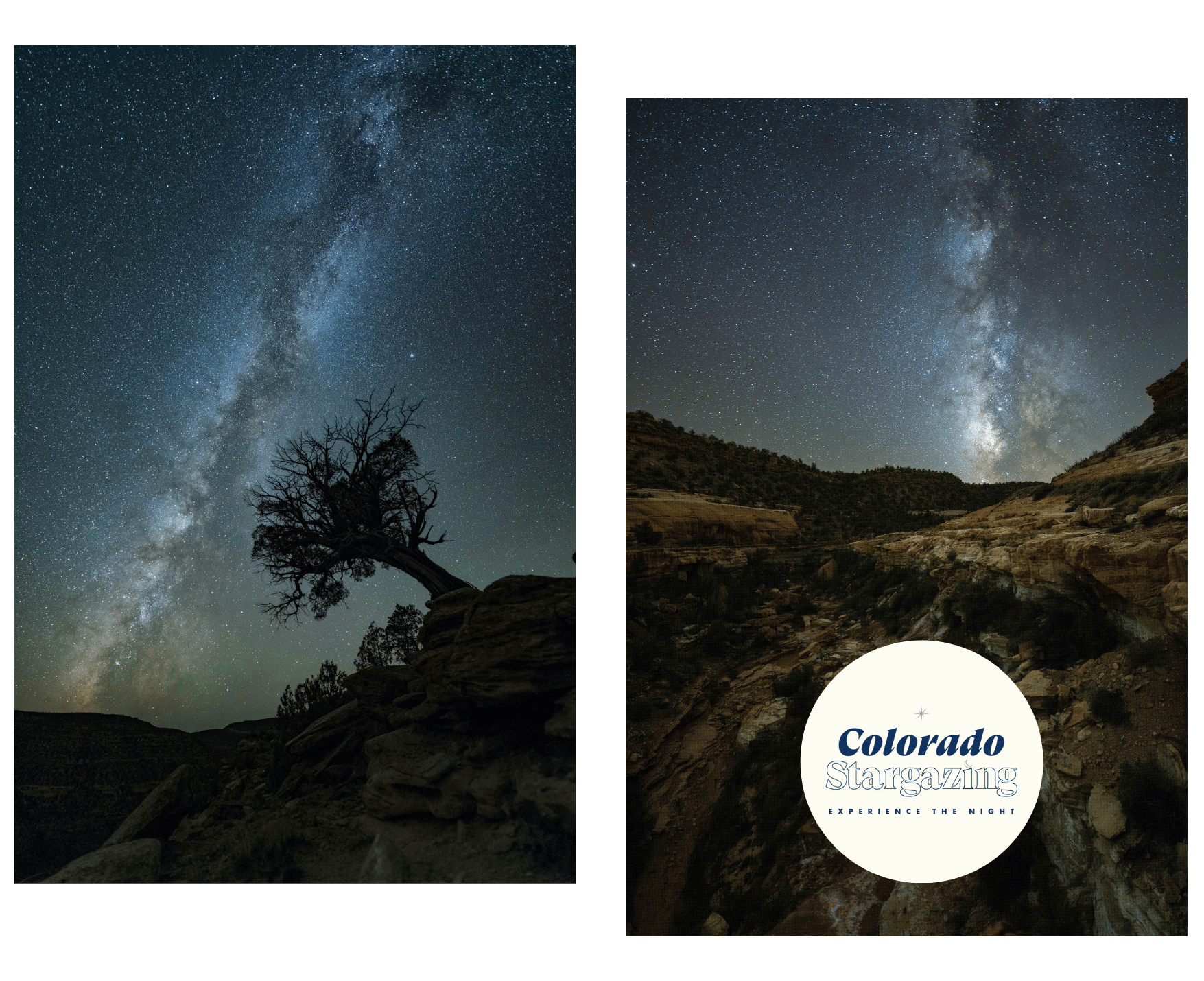 canyons with milkway background